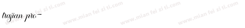 trajian pro字体转换
